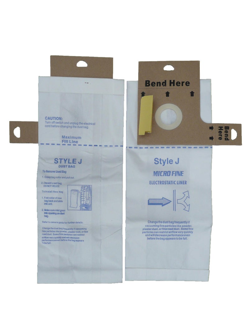 EnviroCare Replacement Micro Filtration Vacuum Bags Made to Fit Eureka Style J Uprights 9 Pack - Image 2